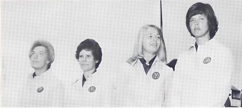 Mrs. Margaretha Murray, Miss Anna Skanse, Miss Monica Andersson, Mrs. Liv Wollin